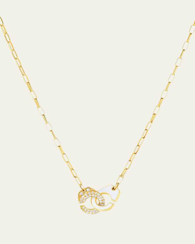 Partners in Crime Classic Pave Necklace, White